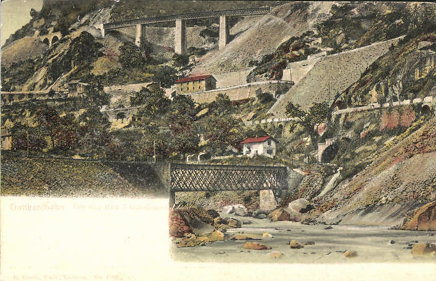 Schweiz Switzerland Gotthardbahn Giornico
